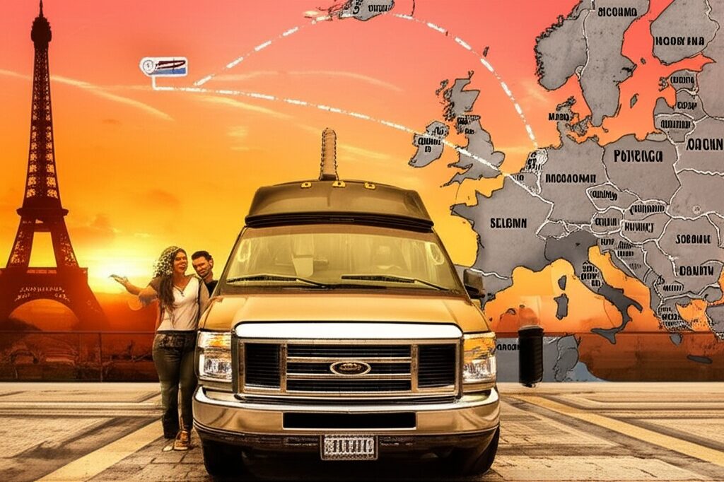 Aventura Épica: Viagem de Van na Europa da Bélgica a Portugal
