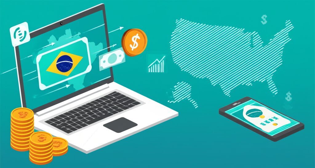 Como Enviar Dinheiro para os Estados Unidos: A Forma Mais Fácil, Rápida e Barata