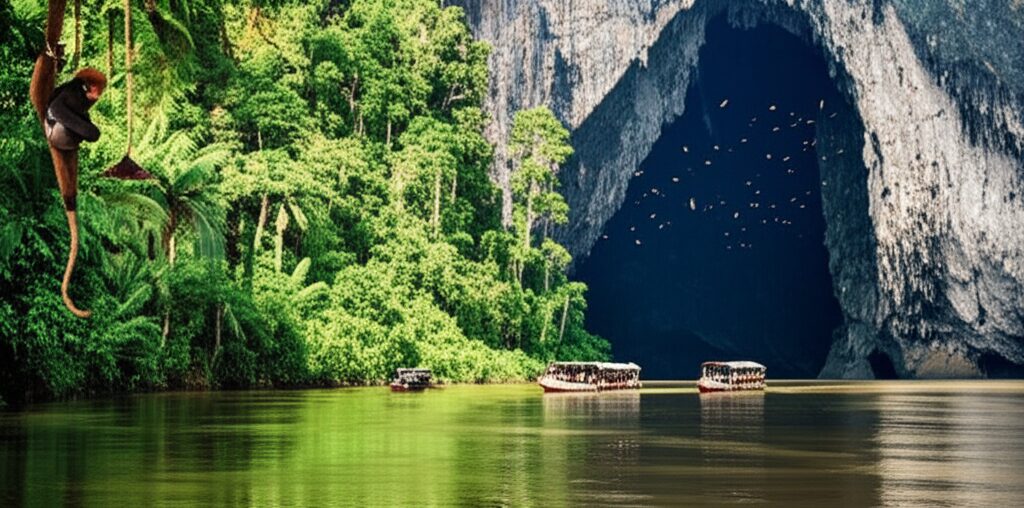 Aventura Inesquecível em Bornéu: Despedida do Rio Kinabatangan e a Majestosa Caverna Gomantong