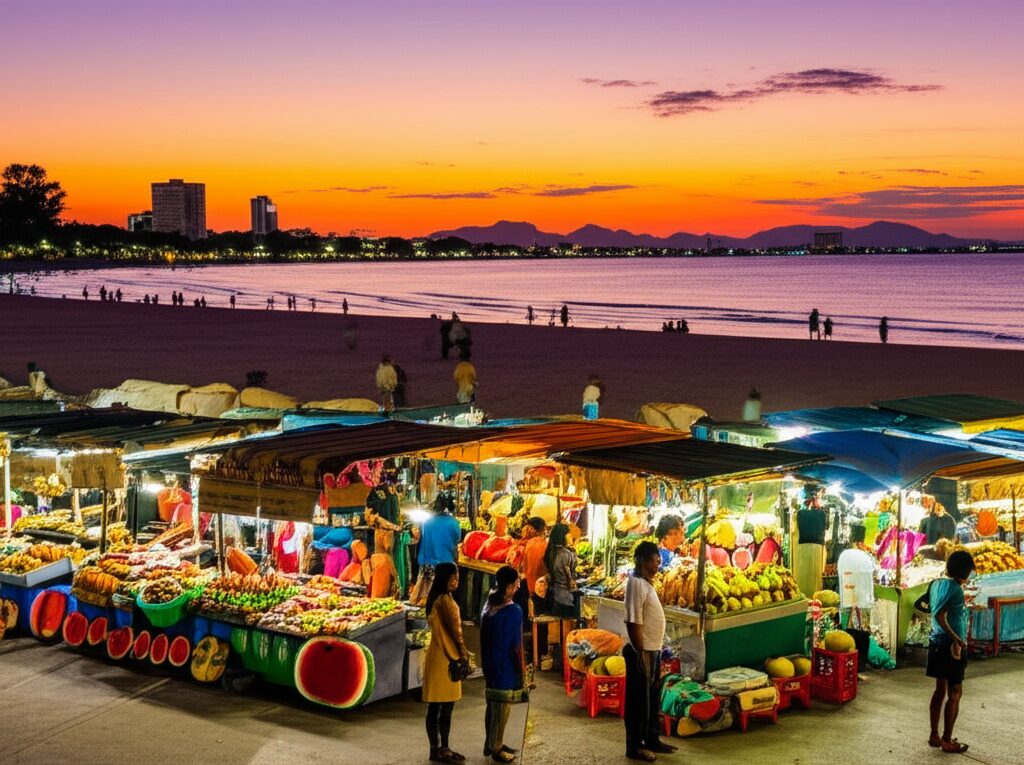 Kota Kinabalu: Pôr do Sol Mágico e Sabores Inesquecíveis do Mercado Noturno