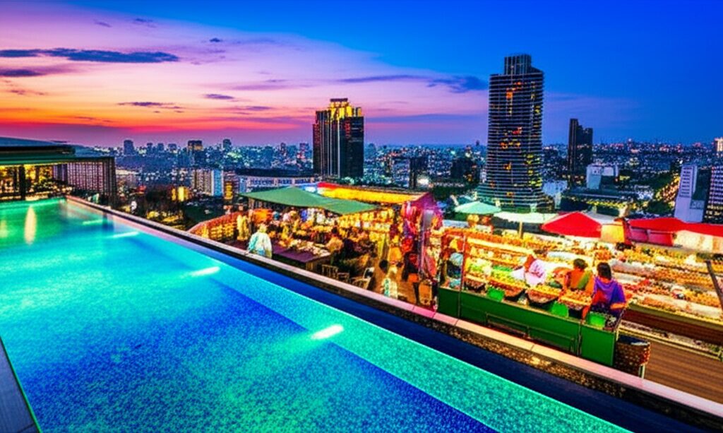 Bangkok Inesperada: Piscinas na Cobertura, Comida de Rua e Aventuras na Tailândia