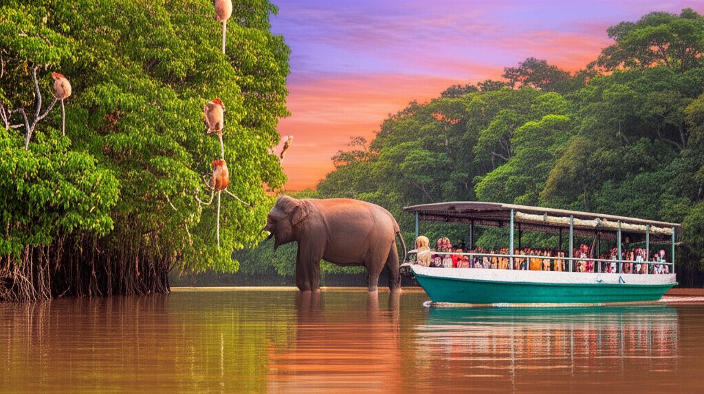 Rio Kinabatangan: Aventura Inesquecível e Vida Selvagem Exuberante em Bornéu