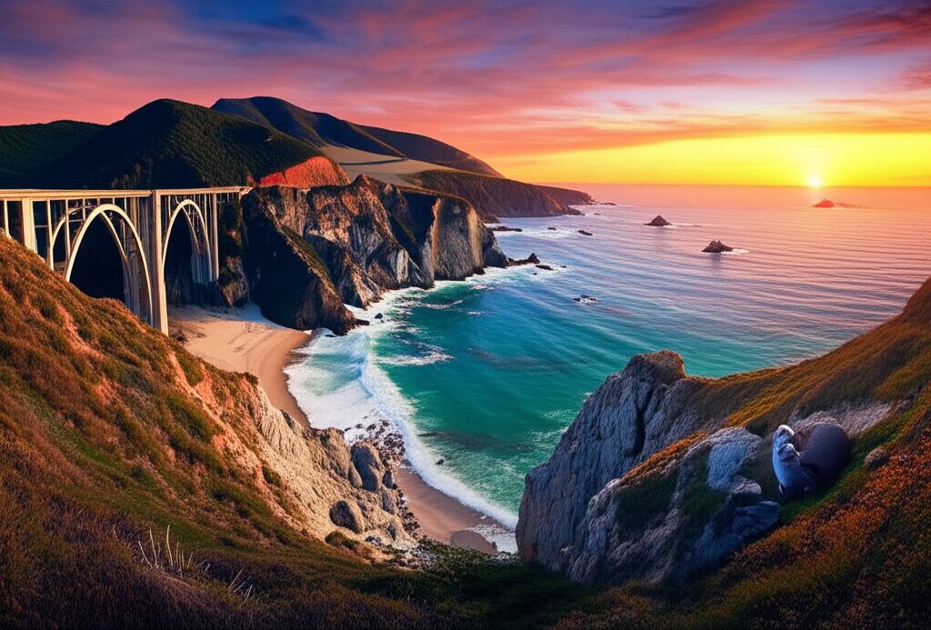 Road Trip Costa da Califórnia: De Malibu à Golden Gate e os Segredos de Big Sur