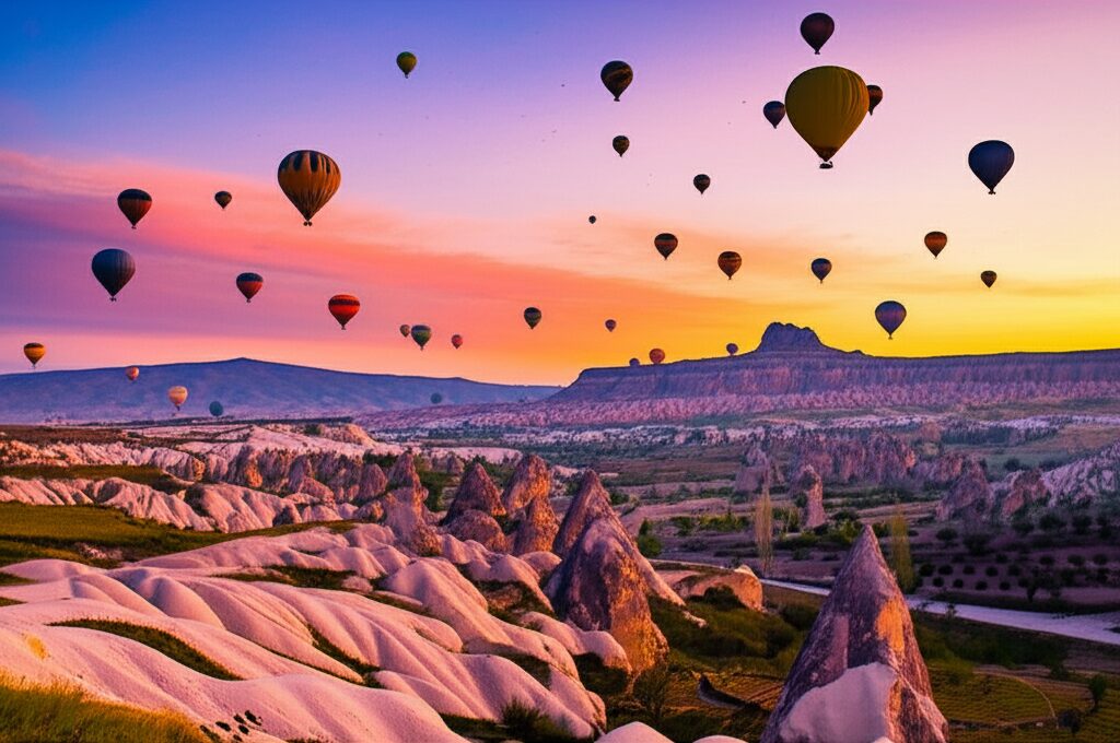 Capadócia: Hotéis Caverna, Balões Mágicos e Castelos – Sua Aventura Inesquecível