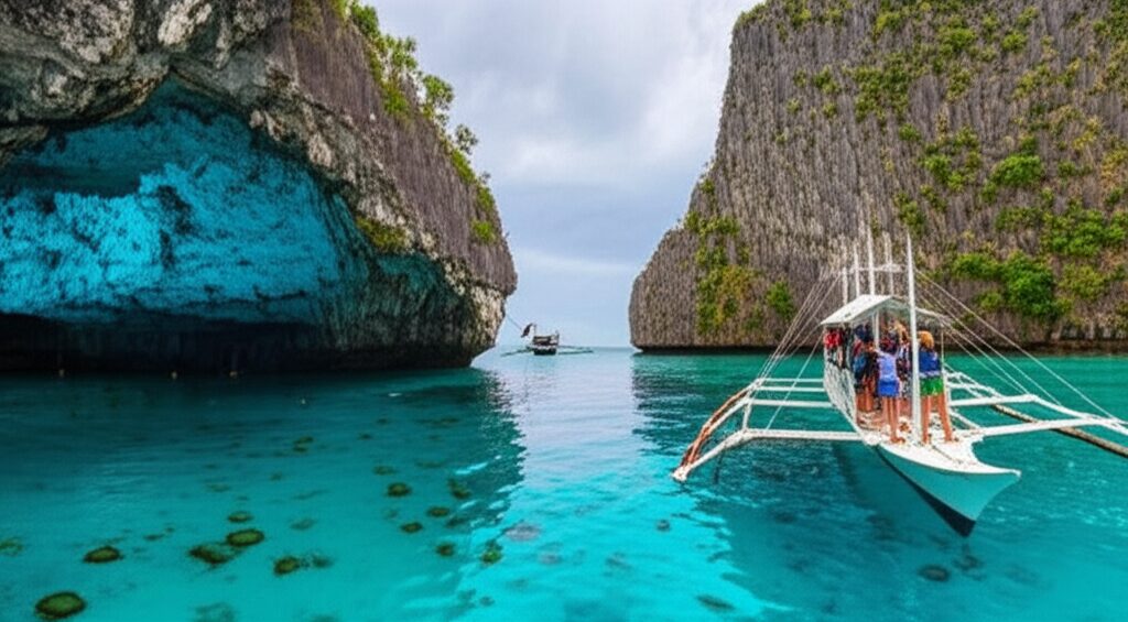 Tour Kohol Cove Siargao: Aventura Chuvosa entre Cavernas e Águas-Vivas nas Filipinas